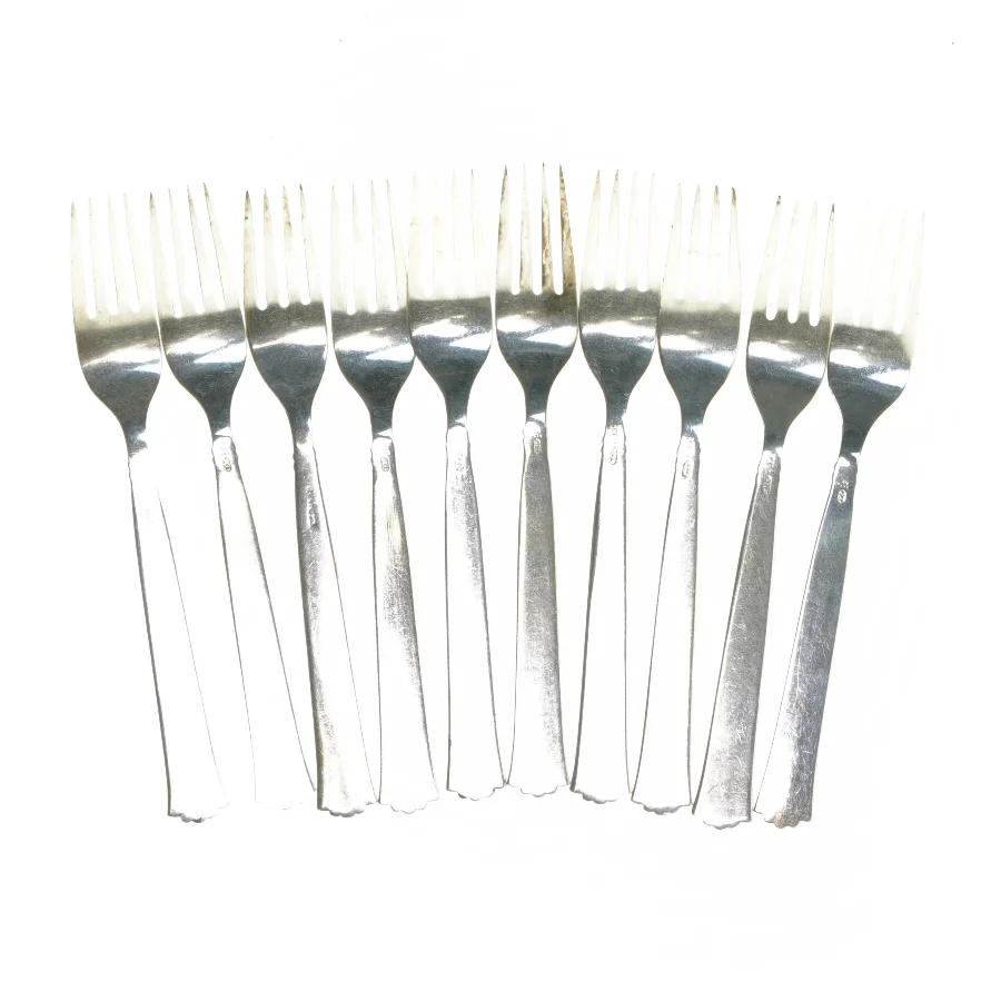 Sæt af 11 Diplomat Sølvplet gafler (str. 11 styk 17,5 cm)