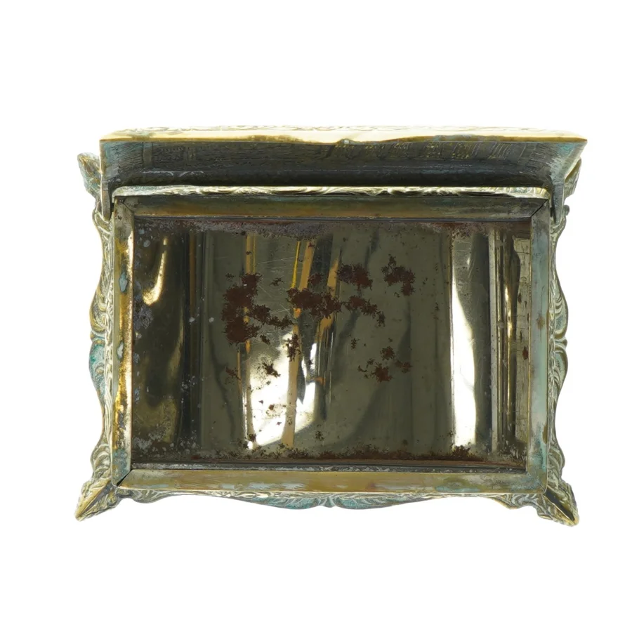 Dekorativ skrin med antikt motiv (str. 14x10 cm)