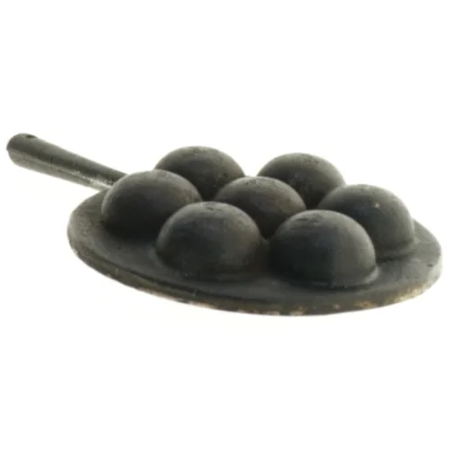 Emaljeret Støbejern Æbleskivepande (str. Ø 11 cm)