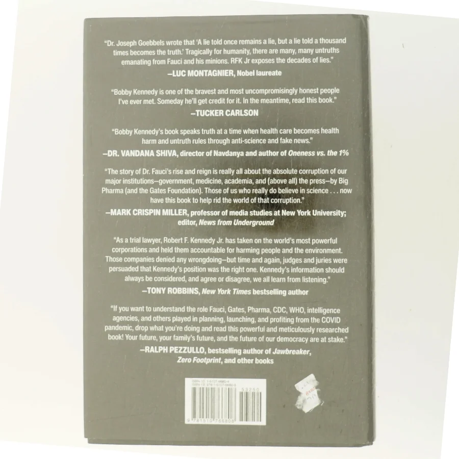 The real Anthony Fauci : Bill Gates, big pharma, and the global war on democracy and public health af Robert F. Kennedy Jr. (f. 1954-01-17) (Bog)