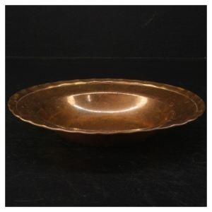 Messing Skål med kvinde symbol (str. Ø. 20 cm)