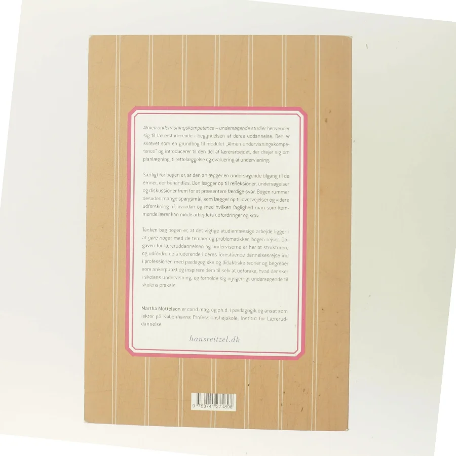 Almen undervisningskompetence : undersøgende studier af Martha Mottelson (Bog)