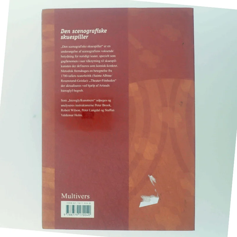 Den scenografiske skuespiller af Svend Christiansen (f. 1930) (Bog)