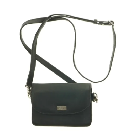 Sort Bon Goût Crossbody lædertaske med skulderrem (str. 16 x 11 cm)
