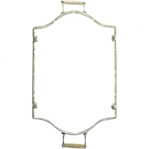 Rektangulært sølvfad (str. 36x24 cm)