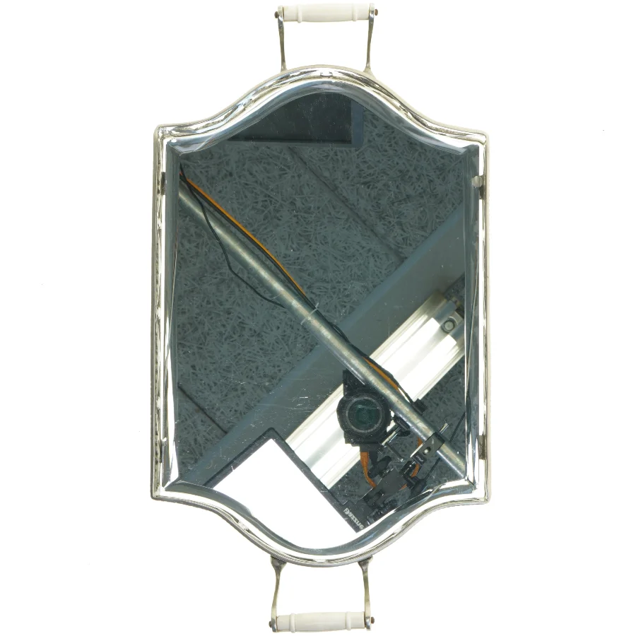 Rektangulært sølvfad (str. 36x24 cm)