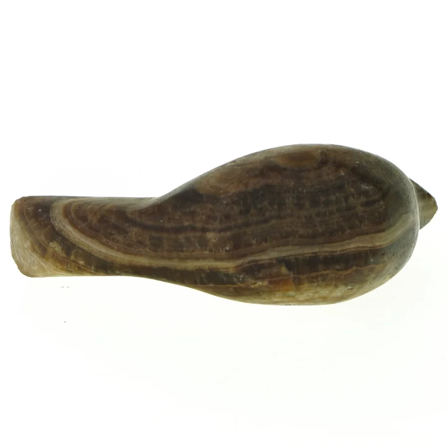 Antik Onyx Marmor Fugle figur (str. 14 x 7 x 4 cm)