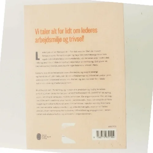 Hvem passer på chefen? : bogen om ledertrivsel af Lill Palmblad (Bog)