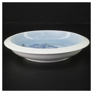 Blå Snerle blomstret fad fra Royal Copenhagen (str. Ø. 18,5 cm)