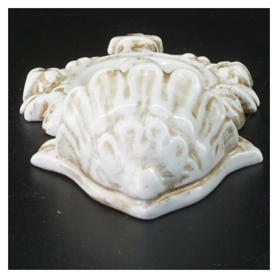 Antikt vievandsk kar Porcelæn vægophæng (str. 22 x 10 cm)