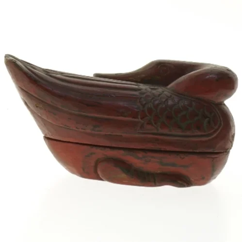 Dekorativ fugl i træ (str. 19 cm)