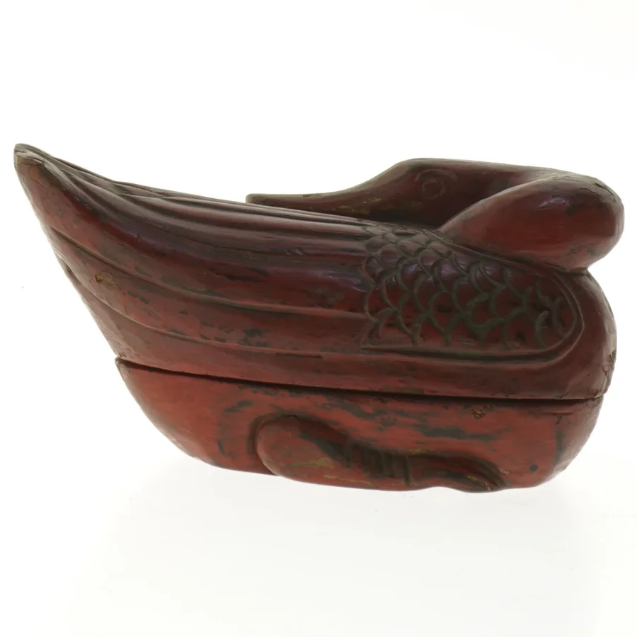 Dekorativ fugl i træ (str. 19 cm)