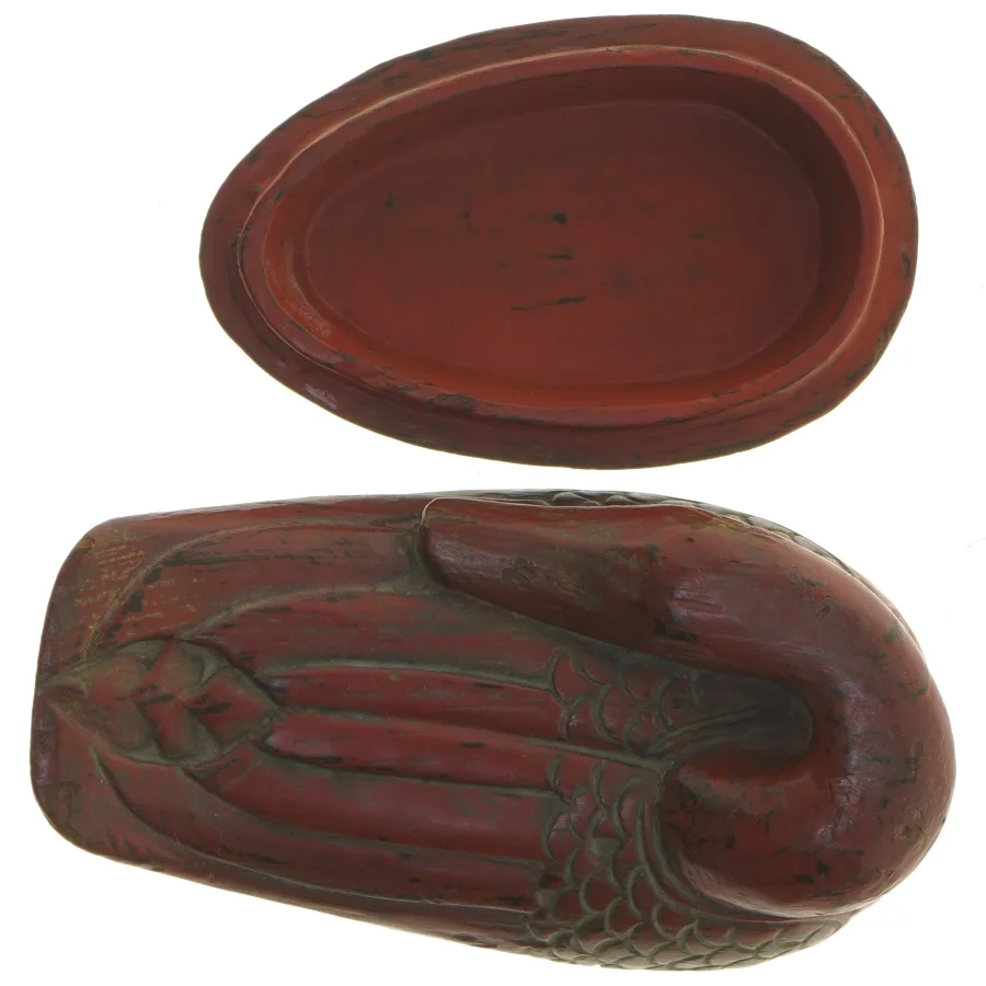 Dekorativ fugl i træ (str. 19 cm)