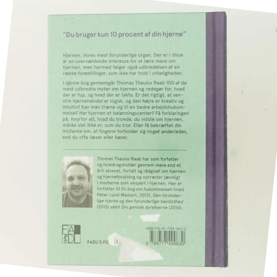 100 myter om hjernen af Thomas Raab (Bog)