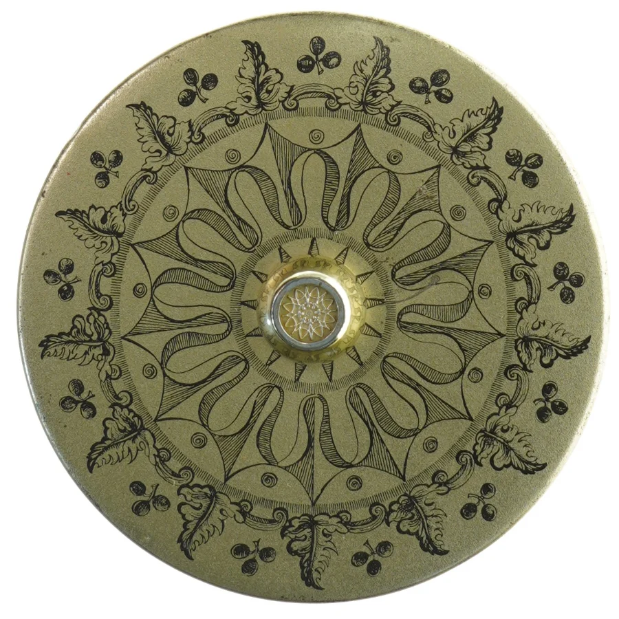 Vintage opbevaringsdåse med låg (str. 16 cm)