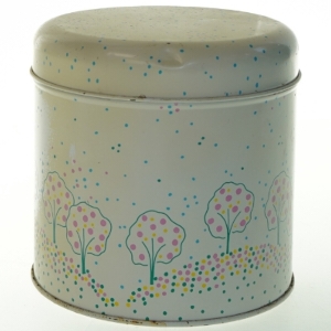 Dekorativ Vintage metaldåse fra Södahl (str. 15 cm)