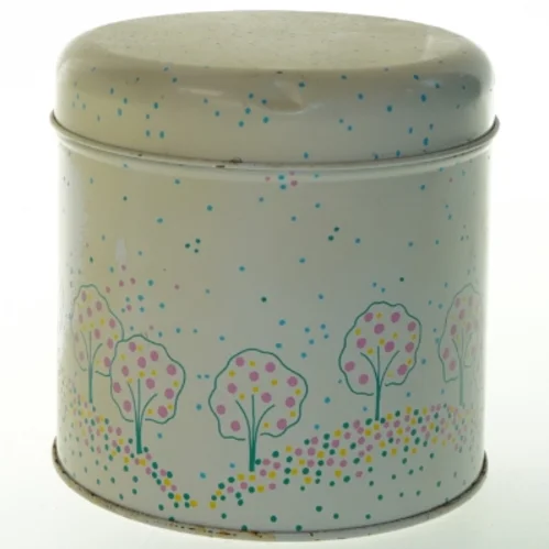 Dekorativ Vintage metaldåse fra Södahl (str. 15 cm)