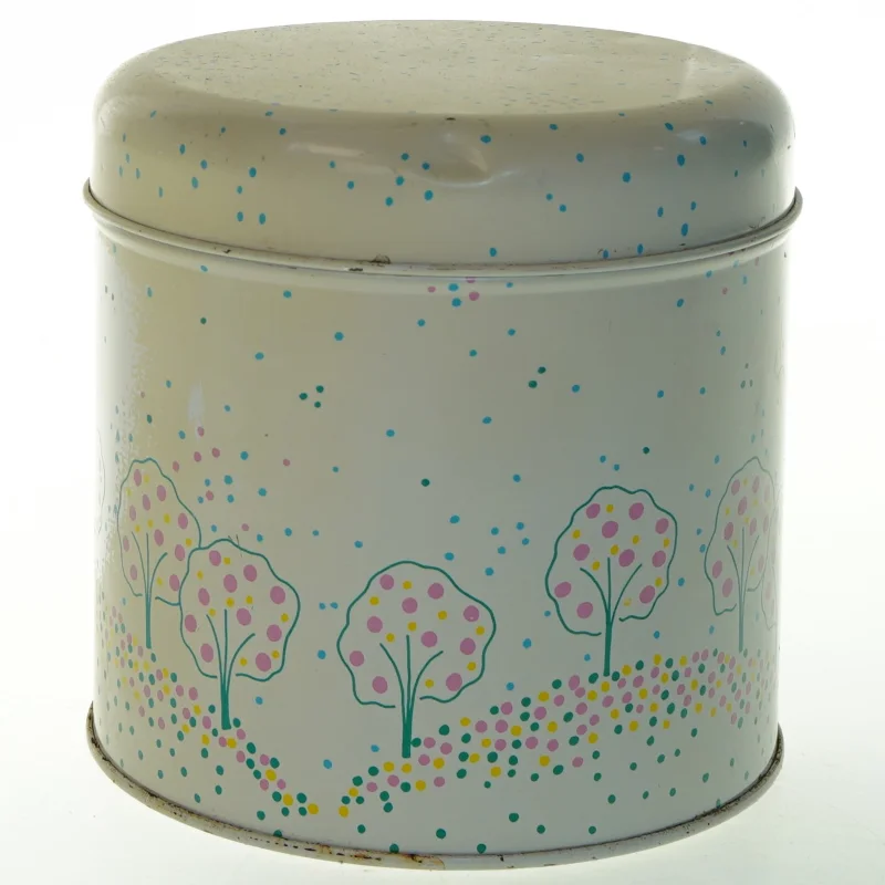 Dekorativ Vintage metaldåse fra Södahl (str. 15 cm)