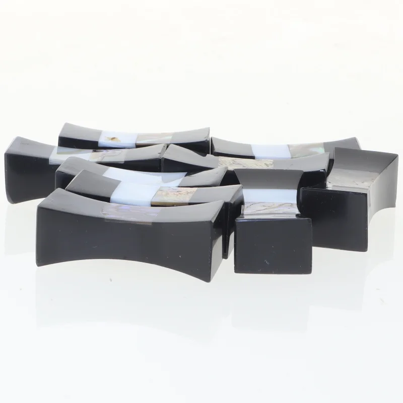 9 stk. Holdere til spisepinde (str. 4x1,5x1,5 cm)