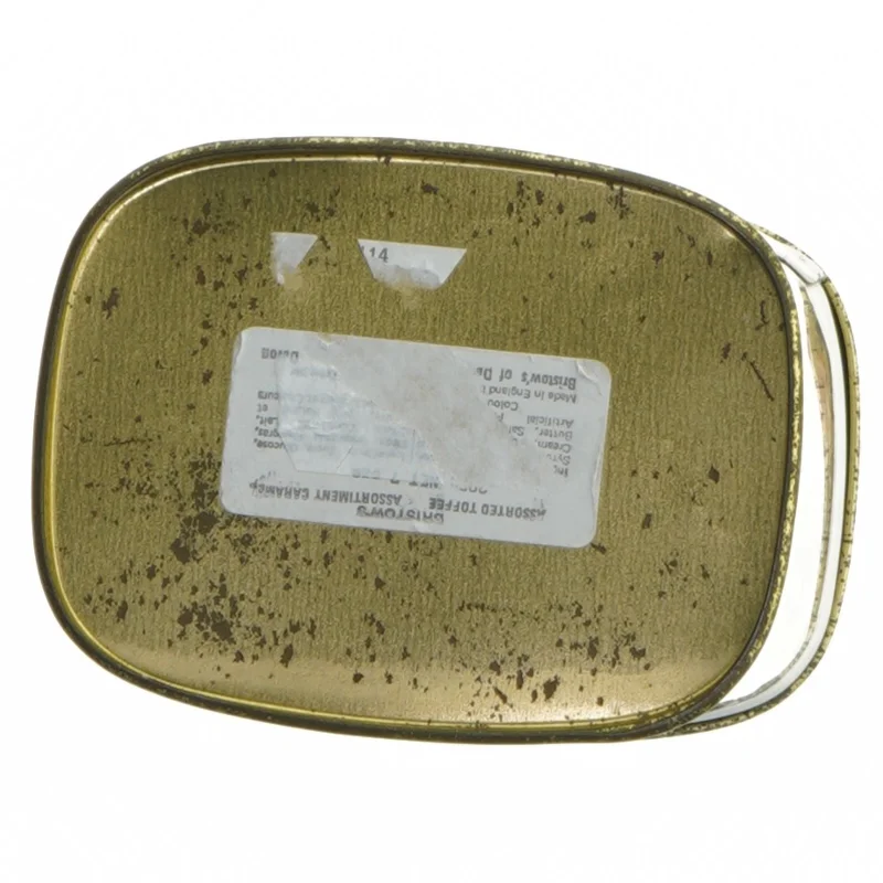 Dekorativ opbevaringsdåse med Shakespeare-tema fra Bristows (str. 11x10x8 cm)