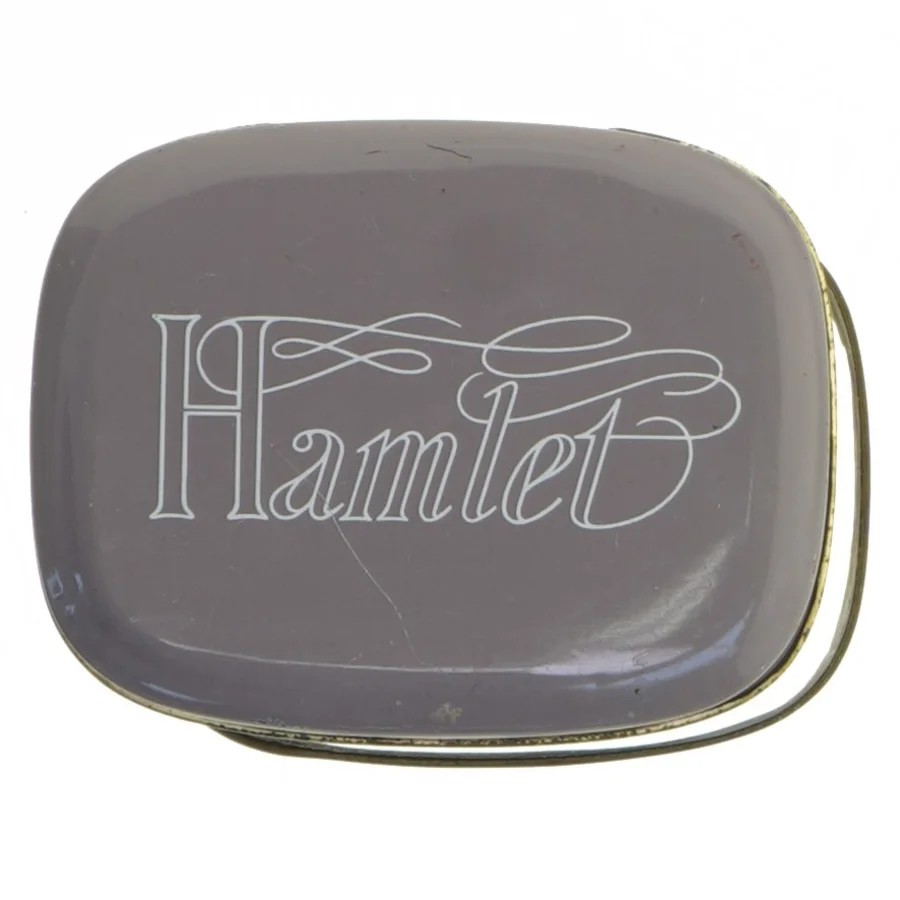 Dekorativ opbevaringsdåse med Shakespeare-tema fra Bristows (str. 11x10x8 cm)