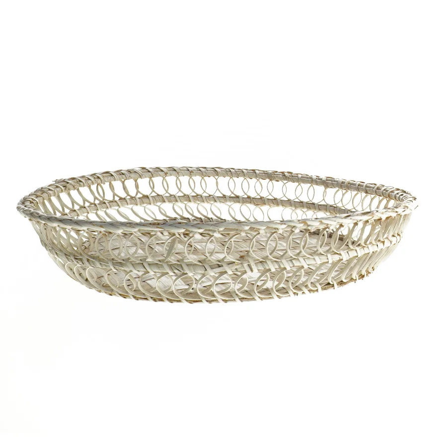 Rund flettet kurv (str. Ø 31 cm)
