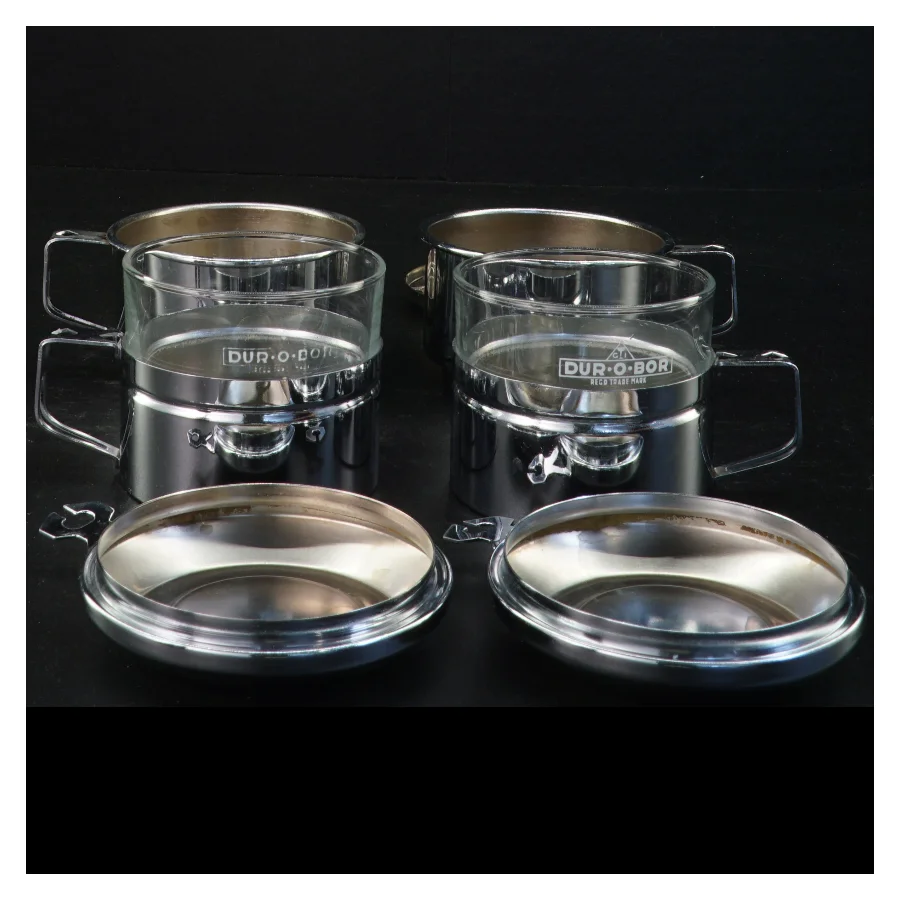 2 stk. Dur-o-bor kaffe kopper fra Durobor (str. 12 x 9 cm)