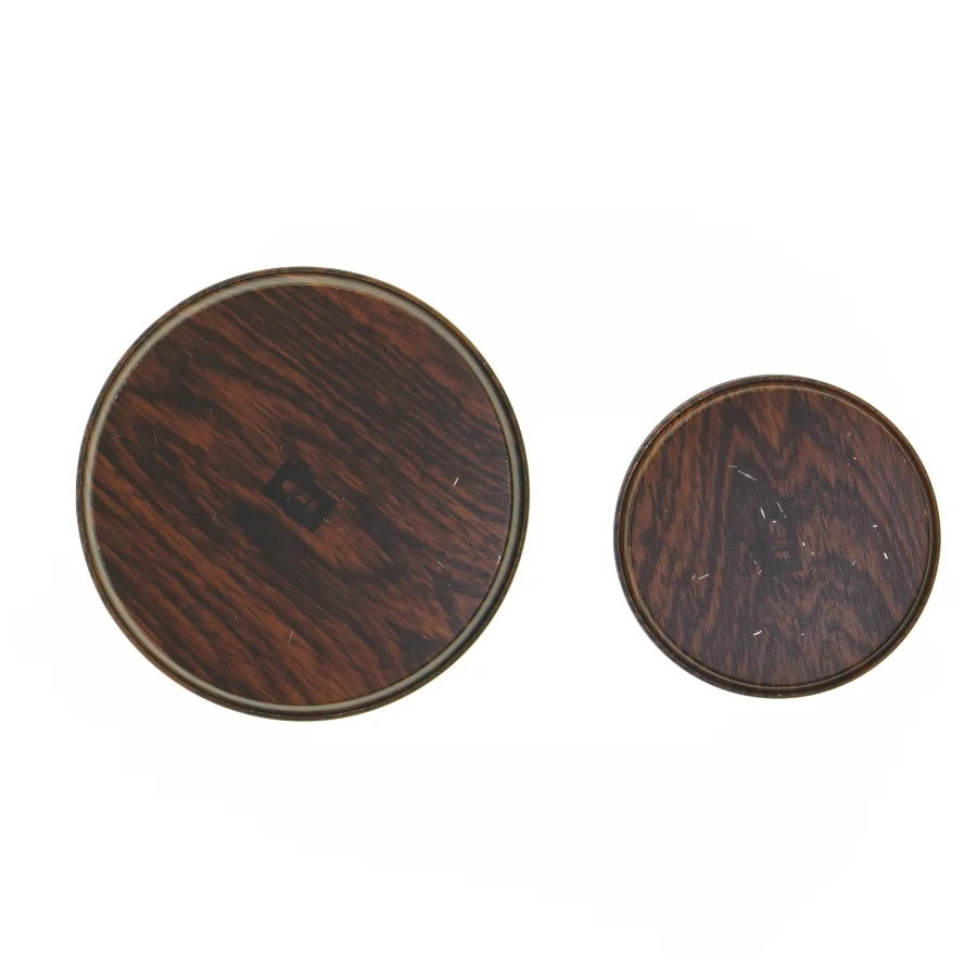 Vintage bordskåner sæt fra Ira (str. Et styk. ø. 12 cm. 6 styk. ø. 8,5 cm)