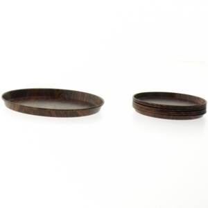 Vintage bordskåner sæt fra Ira (str. Et styk. ø. 12 cm. 6 styk. ø. 8,5 cm)