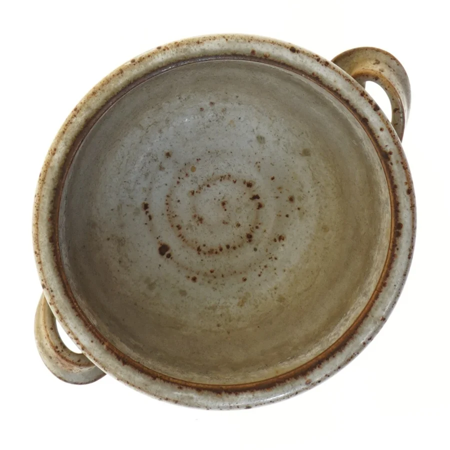 JFP Svaneke Keramisk skål med håndtag (str. Ø 18 cm)