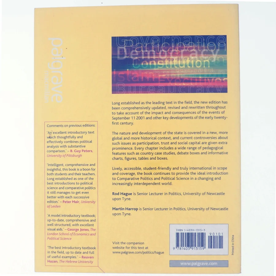 Comparative government and politics : an introduction (Bog)