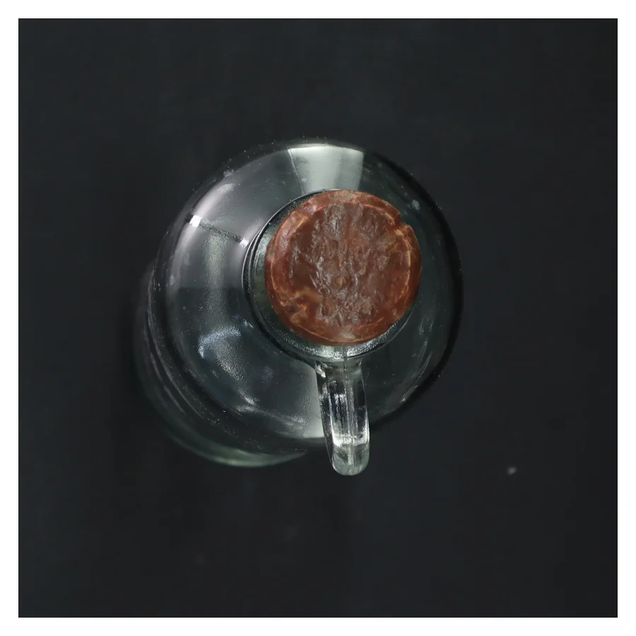 Dekorativ glaskaraffel med korkprop (str. 33x8 cm)