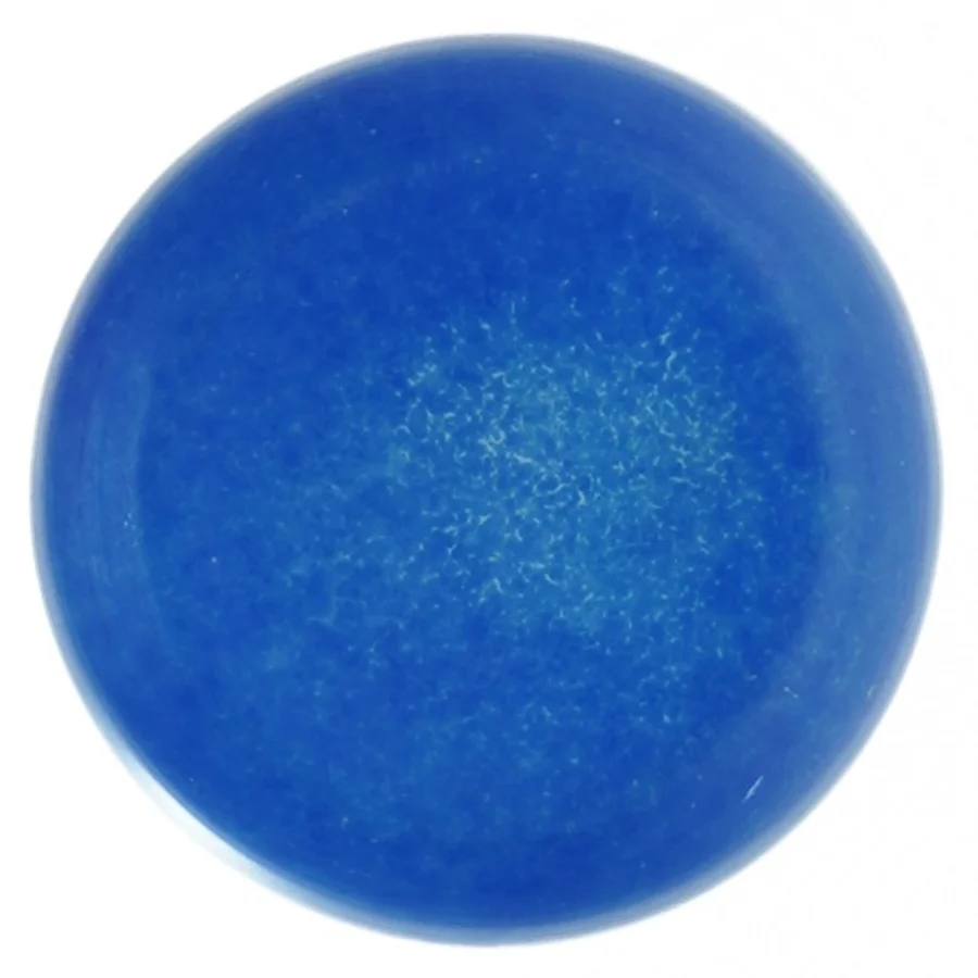 Mundblæst Blå Glas Vase med flot farvespil(str. 24 x 8 cm)