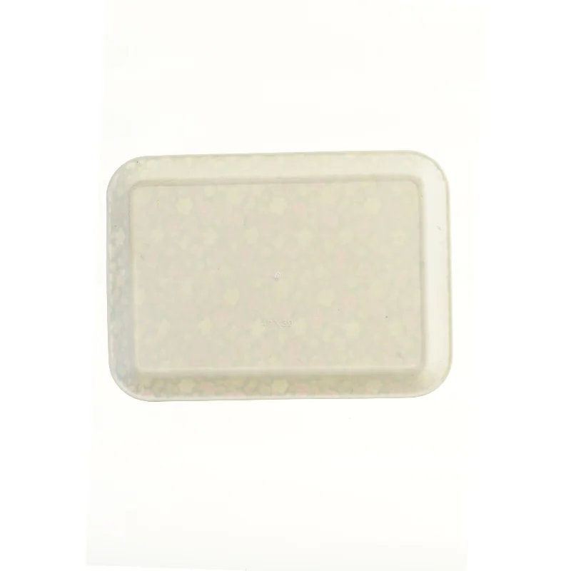 Serveringsbakke med blomstermønster (str. 42x30 cm)