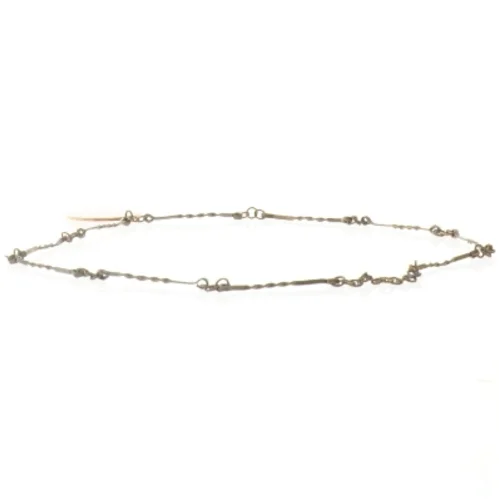 Halskæde med møntvedhæng (str. Ø 20 cm)