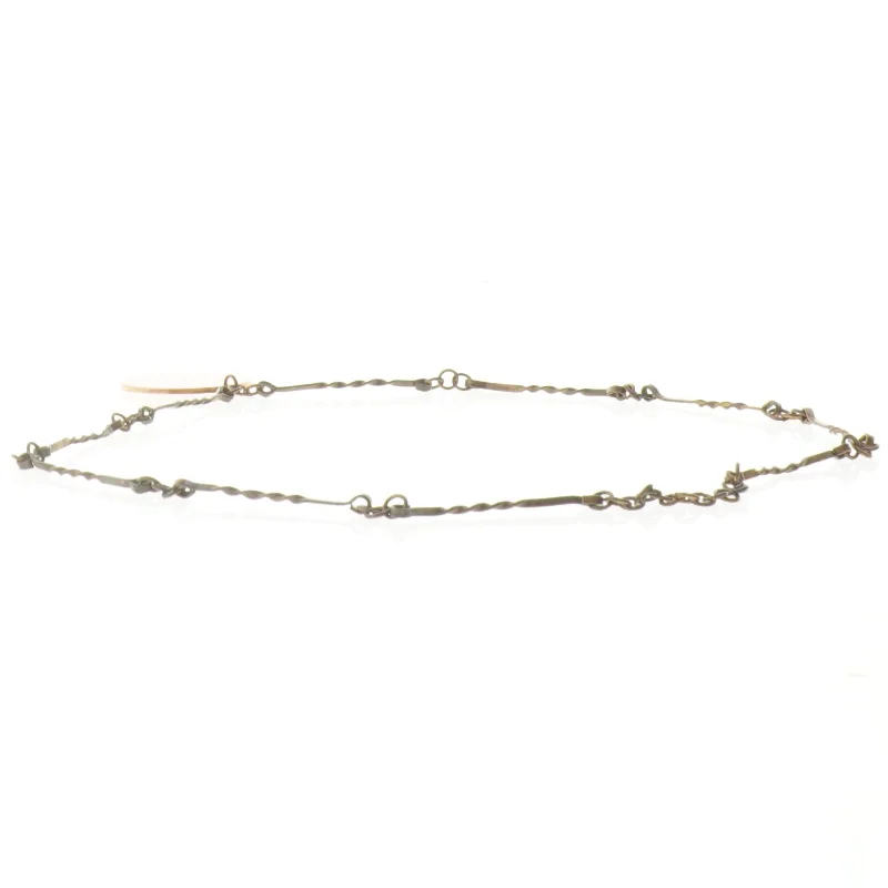 Halskæde med møntvedhæng (str. Ø 20 cm)