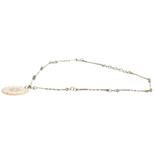 Halskæde med møntvedhæng (str. Ø 20 cm)