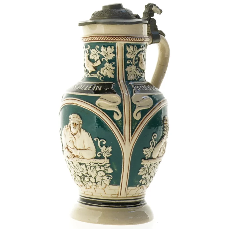 Vin Kande med låg (str. 21 x 13 x 11 cm)