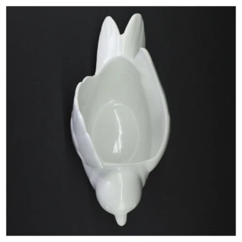 Dekorativ porcelænsfugl Skål Urtepotte (str. 25 x 14 x 12 cm)