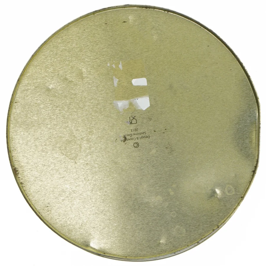 Rund dekorationsdåse med soldatmotiv (str. 20 x 9 cm)