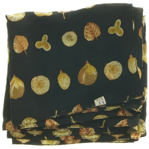 Silke Tørklæde med bladmotiv (str. 35x38 cm)