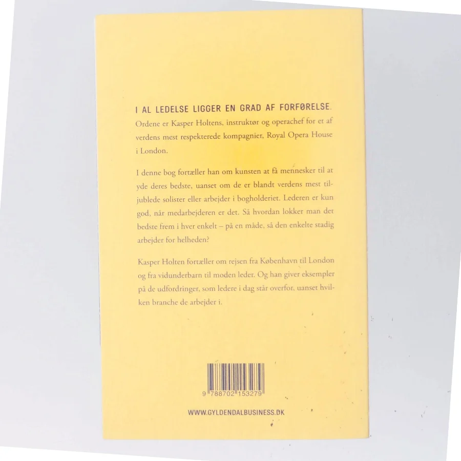 Forførelsen af Kasper Holten (f. 1973-03-29) (Bog)