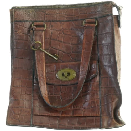 Læder skuldertaske fra Fossil (str. 36 x 36 x 13 cm)