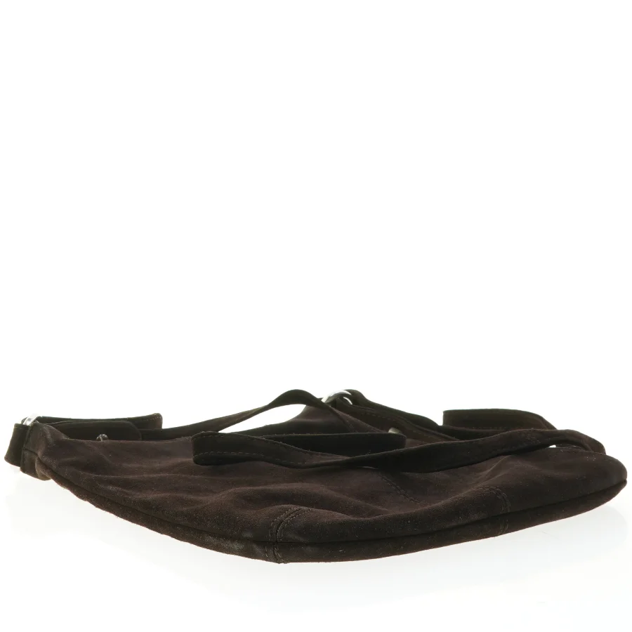 Sort crossbody skuldertaske i blød ruskind fra Adax (str. 29 x 28 cm)