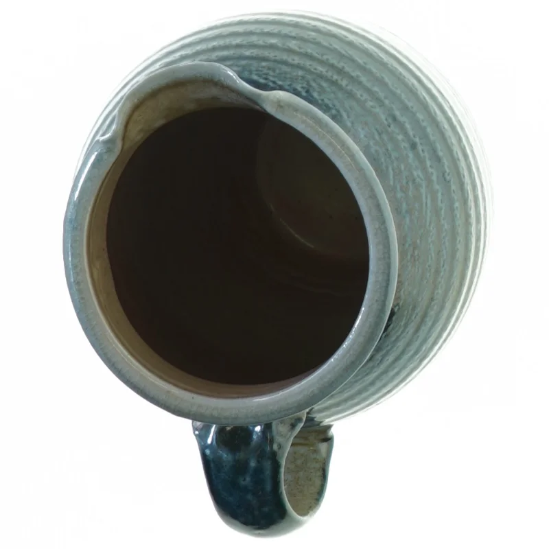 Hånddrejet Saltglaseret Keramik Kande fra Anders Fredholm (str. 20 x 13 cm)