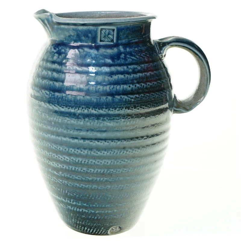 Hånddrejet Saltglaseret Keramik Kande fra Anders Fredholm (str. 20 x 13 cm)