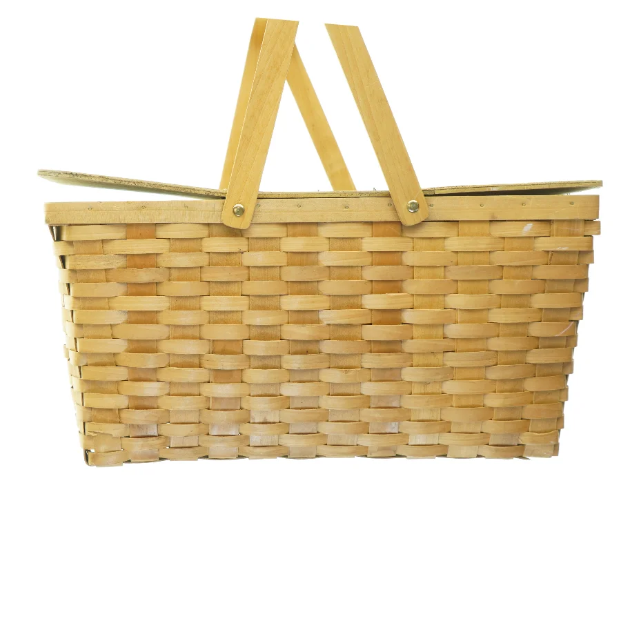 Flettet Picnic kurv (str. 23 x 26 x 42 cm)