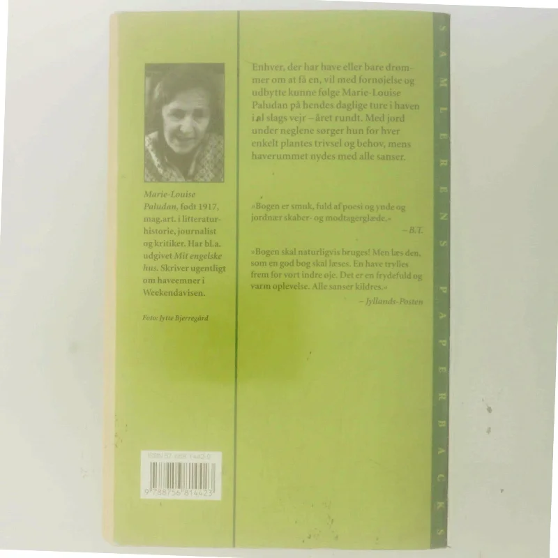 Jord under neglene - og fred i sjælen : en helårs-havebog af Marie-Louise Paludan (Bog)