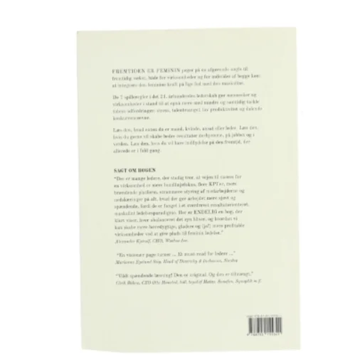 Fremtiden er feminin : 7 spilleregler i det 21. århundredes lederskab af Kirsten Stendevad (Bog)