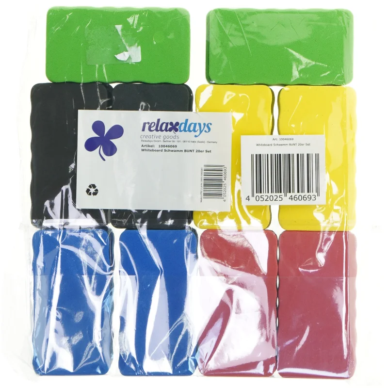 Sæt med 20 Whiteboard tavlesvampe (str. 20 styk. st)